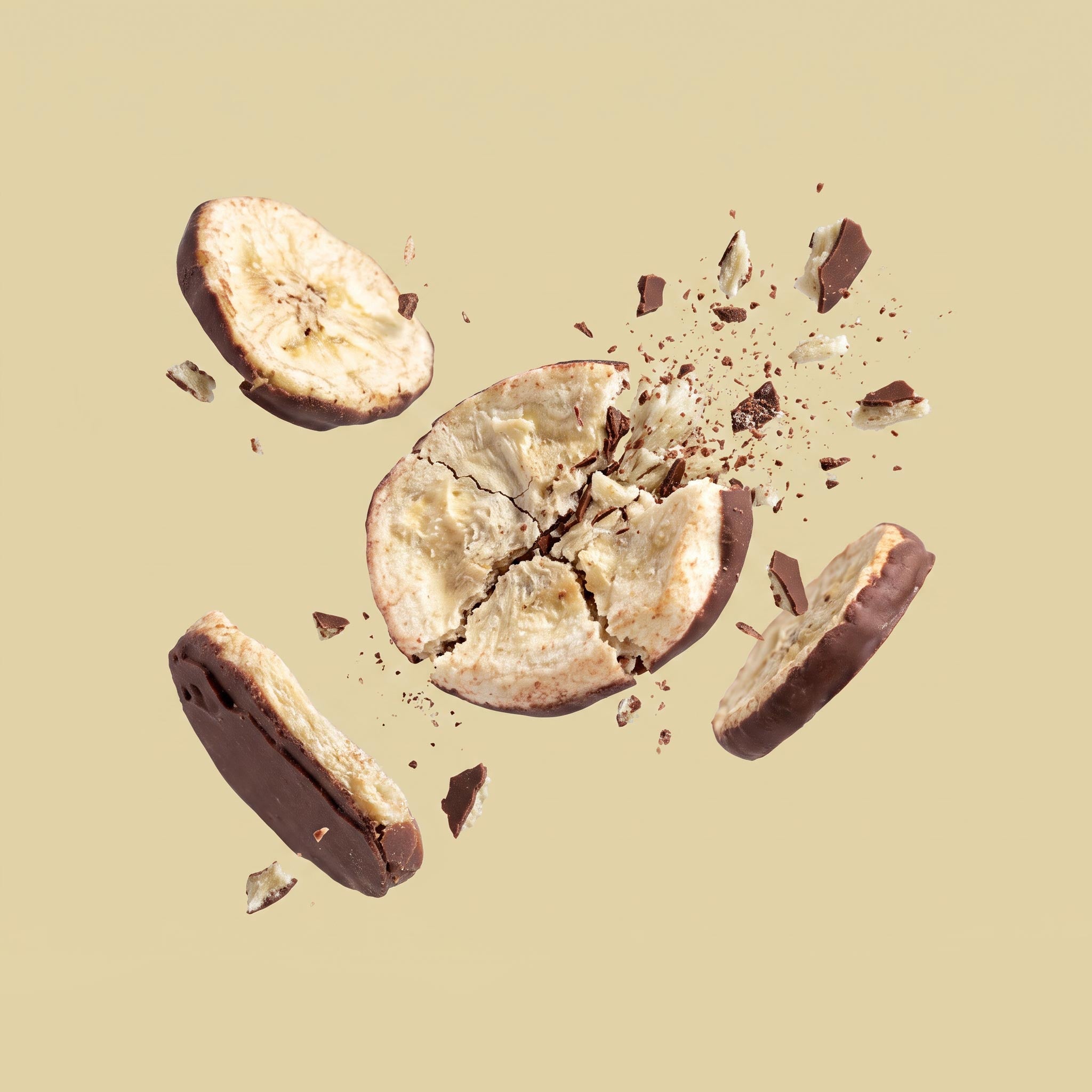 Gefriergetrocknete Banane & Kakao